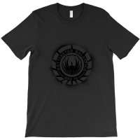 Battlestar Galactica Grunge - Blue Line T-shirt | Artistshot