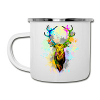 Deer Popart Dripping Paint, Deer Pop Art, Dripping Paint, Deer Drippin Camper Cup | Artistshot