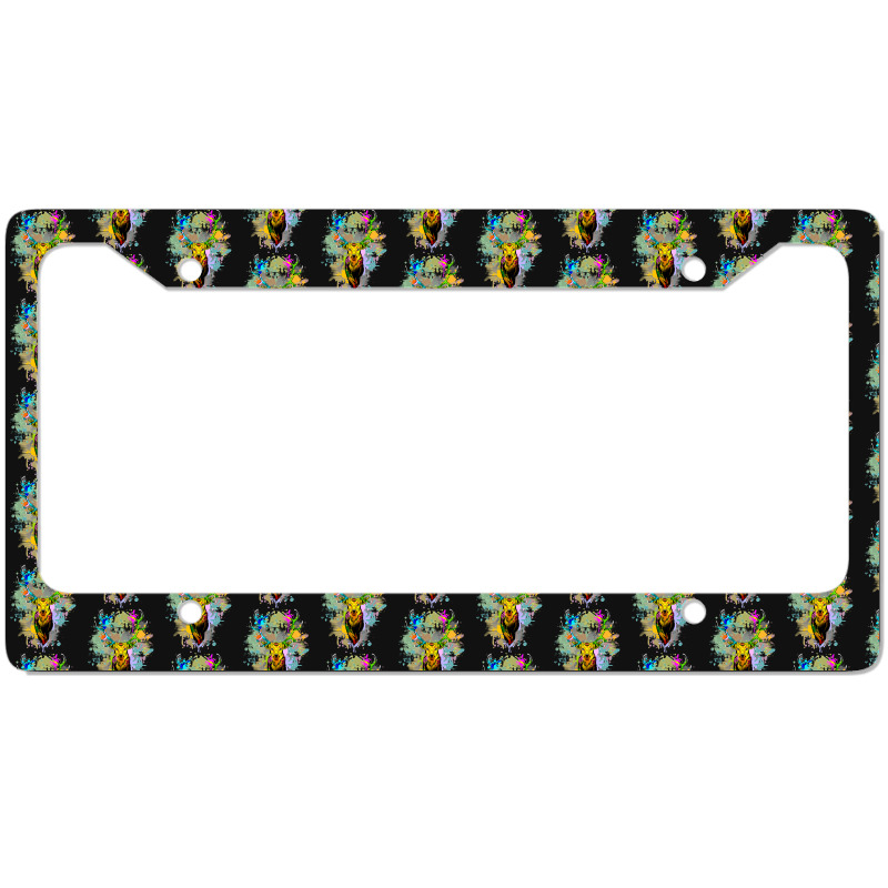 Deer Popart Dripping Paint, Deer Pop Art, Dripping Paint, Deer Drippin License Plate Frame | Artistshot