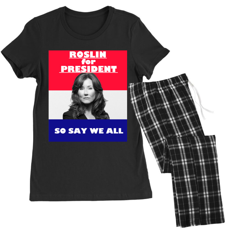 Battlestar Galactica Roslin For President Women's Pajamas Set by cm-arts | Artistshot