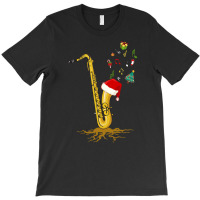 Saxophone Chrismas Tree, Merry Christmas Saxophone, Saxophone Chrismas T-shirt | Artistshot