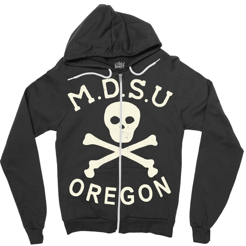 Mdsu Oregon, Mdsu, Oregon, Combat, Diving, Espedition, M D S U, , Natu Zipper Hoodie | Artistshot