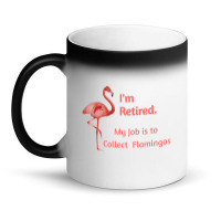 Lawn Pink Flamingo Retiremen Animal Lover Magic Mug | Artistshot