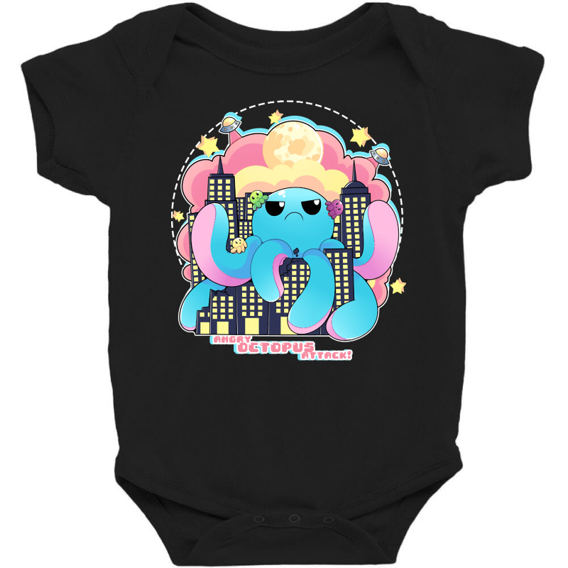 Angry Octopus Attack, Angry Octopus, Attack, Funny Angry Octopus, Angr Baby Bodysuit by SHOPTTTTR5 | Artistshot