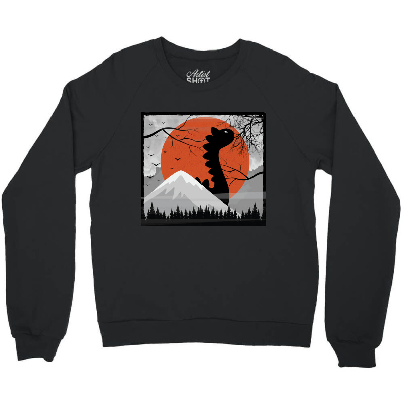 Black Dinosaur Under The Sun, Black Dinosaur, The Sun, Black Dinosaur  Crewneck Sweatshirt | Artistshot