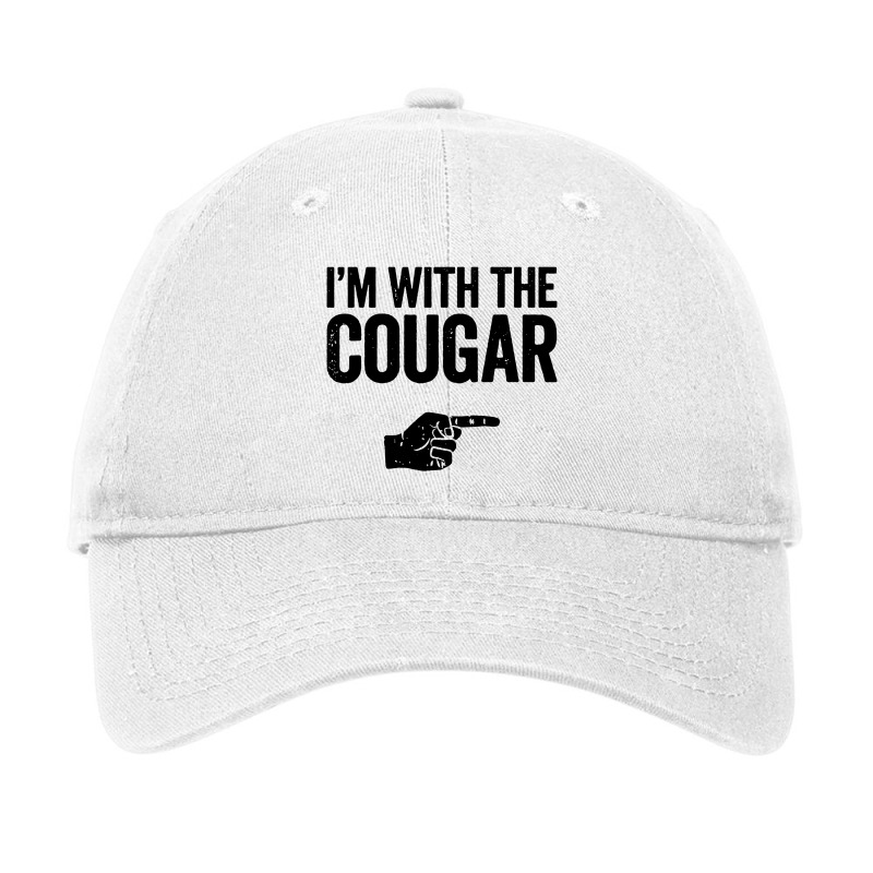 Im With The Cougar Adjustable Cap by Yellowbubbles | Artistshot