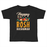 Happy Rosh Hashanah Shofar Jews Holiday Jewish New Year T Shirt Toddler T-shirt | Artistshot