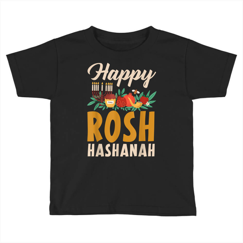 Happy Rosh Hashanah Shofar Jews Holiday Jewish New Year T Shirt Toddler T-shirt | Artistshot