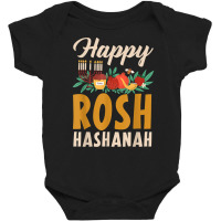 Happy Rosh Hashanah Shofar Jews Holiday Jewish New Year T Shirt Baby Bodysuit | Artistshot