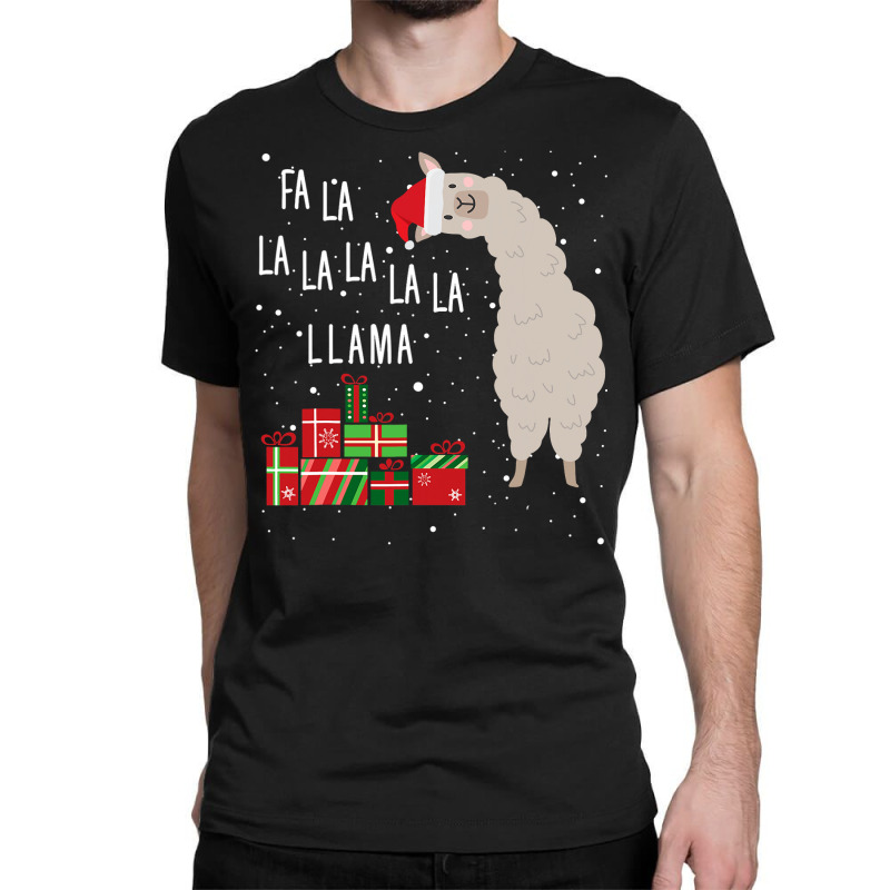 Fa La La Llama   Llama Christmas  Women Men Kids Classic T-shirt | Artistshot