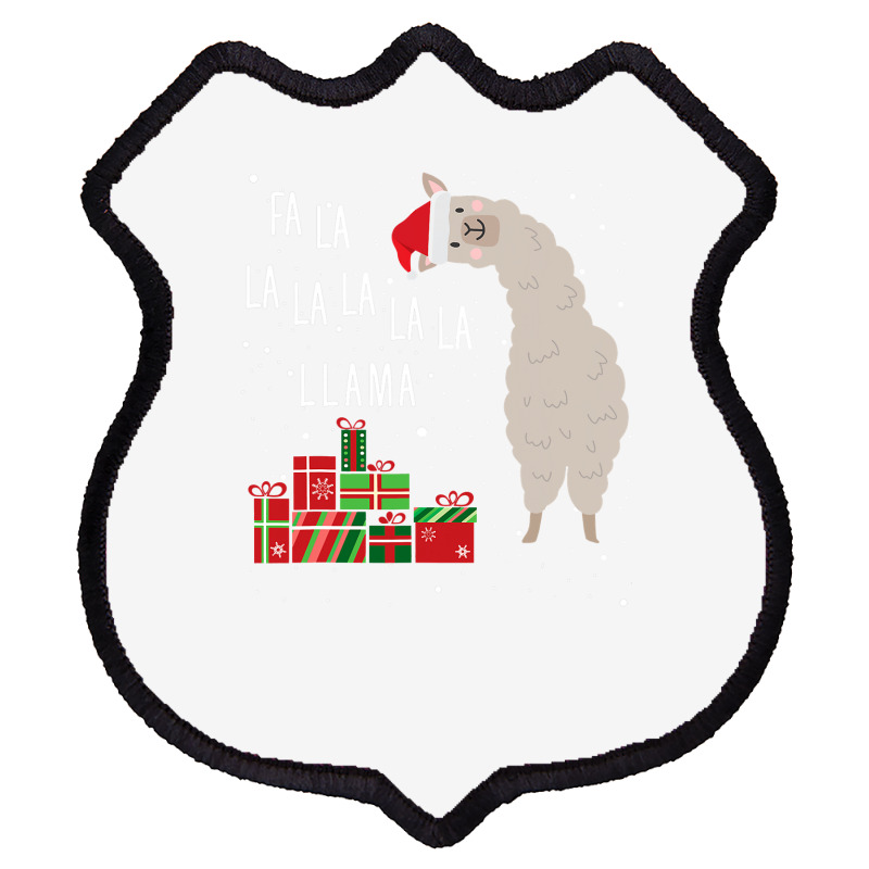 Fa La La Llama   Llama Christmas  Women Men Kids Shield Patch | Artistshot