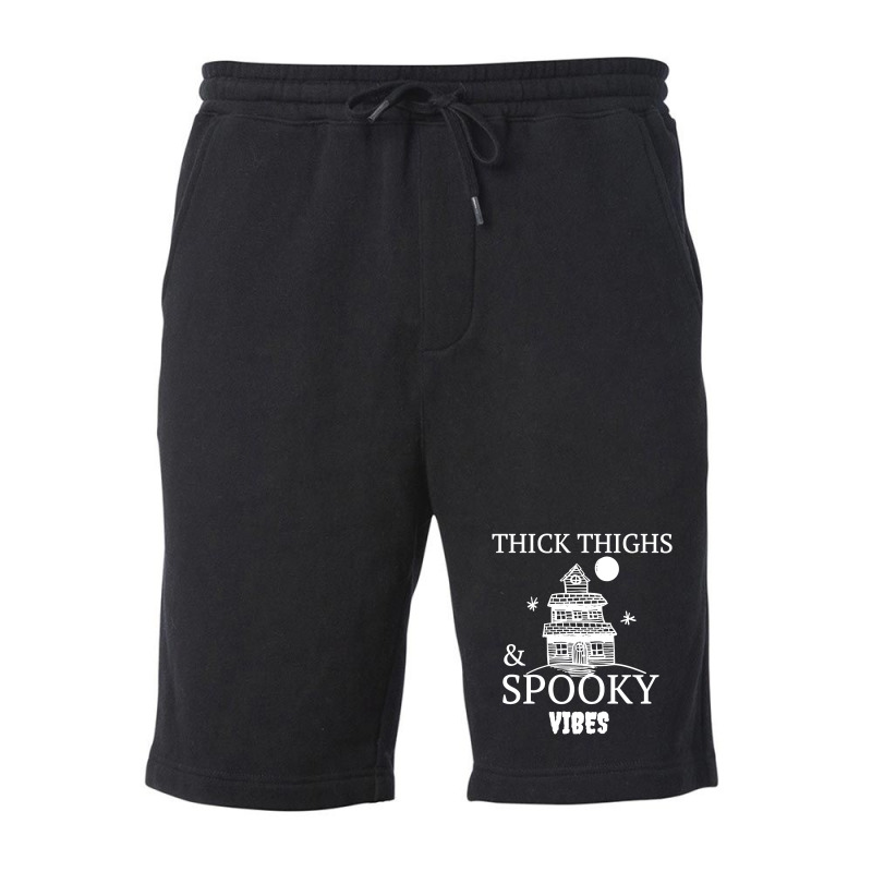 Thick Thighs And Spooky Vibes Fleece Short | Artistshot