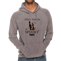 Thick Thighs And Spooky Vibes Vintage Hoodie | Artistshot