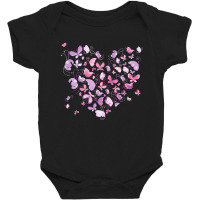 Butterfly Heart Pattern, Butterfly Heart Pattern Vintage, Butterfly He Baby Bodysuit | Artistshot