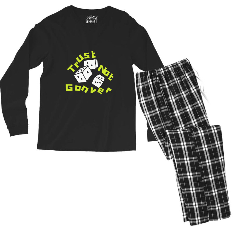 Trust God Not Government Men's Long Sleeve Pajama Set | Artistshot