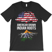 American Grown With Indian Roots India T-shirt | Artistshot