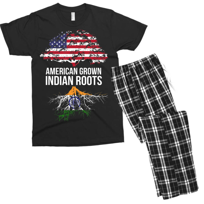 American Grown With Indian Roots India Men's T-shirt Pajama Set | Artistshot