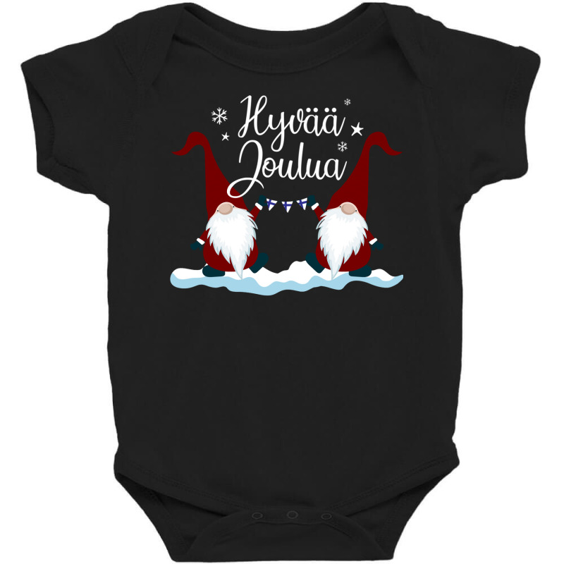 Finnish Merry Christmas Finland Gift Tee Hyvaa Joulua Baby Bodysuit by thutrinh | Artistshot