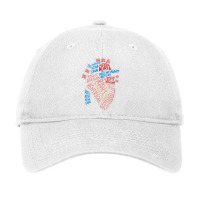 Anatomical Human Heart Cardiology Medical Cardiac Nurse Adjustable Cap | Artistshot