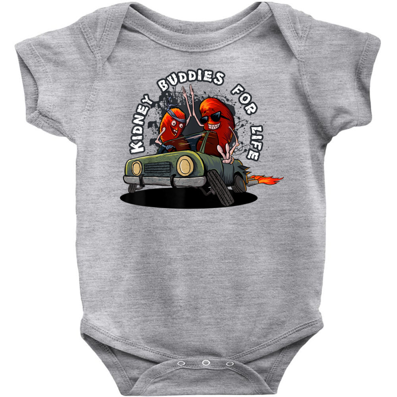 Kidney Buddies For Life Fun Organ Donation Awareness T Shirt Baby Bodysuit by cm-arts | Artistshot