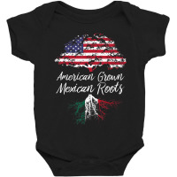 American Grown With Mexican Roots Born In Mexico Baby Bodysuit | Artistshot