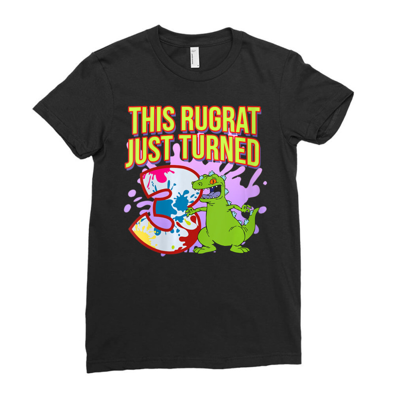 Mademark X Rugrats Womens This Rugrat Just Turned 3 3rd Birthday Party Ladies Fitted T-Shirt by Kandurip541 | Artistshot