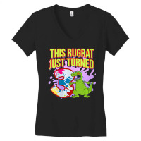 Mademark X Rugrats Womens This Rugrat Just Turned 3 3rd Birthday Party Women's V-neck T-shirt | Artistshot