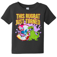 Mademark X Rugrats Womens This Rugrat Just Turned 3 3rd Birthday Party Baby Tee | Artistshot