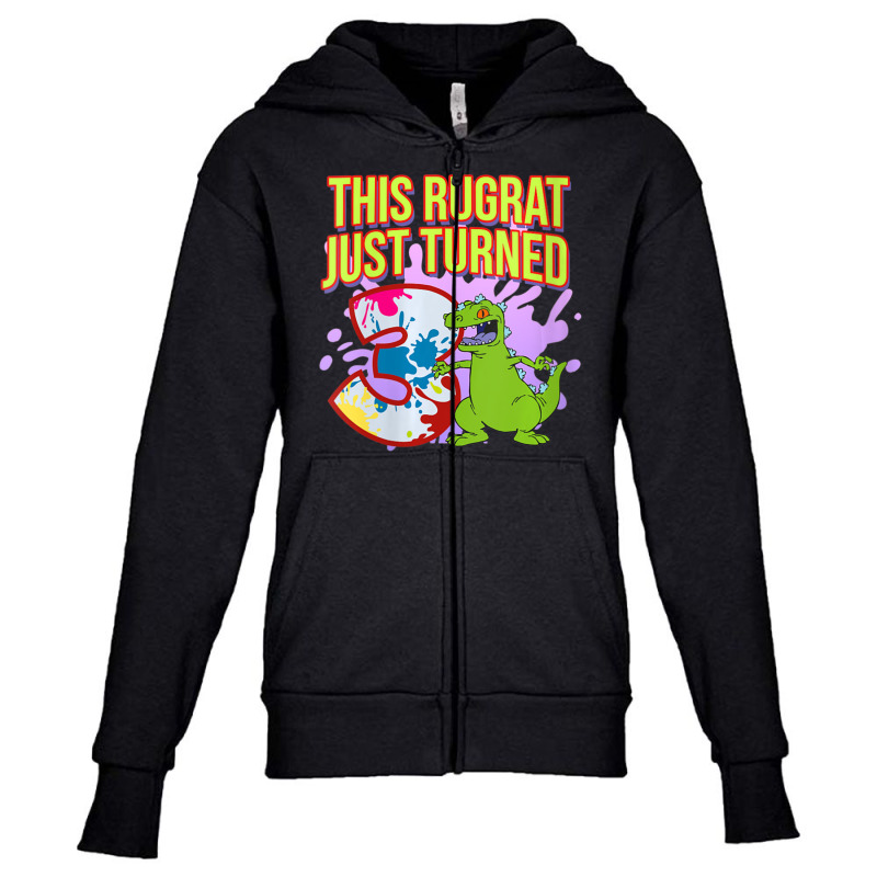 Mademark X Rugrats Womens This Rugrat Just Turned 3 3rd Birthday Party Youth Zipper Hoodie by Kandurip541 | Artistshot