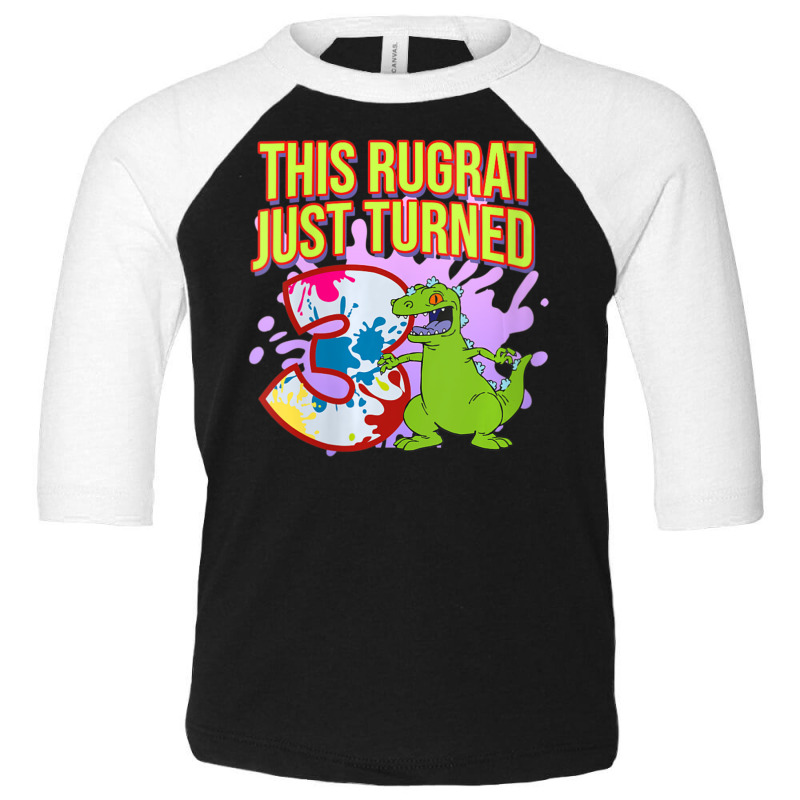 Mademark X Rugrats Womens This Rugrat Just Turned 3 3rd Birthday Party Toddler 3/4 Sleeve Tee by Kandurip541 | Artistshot