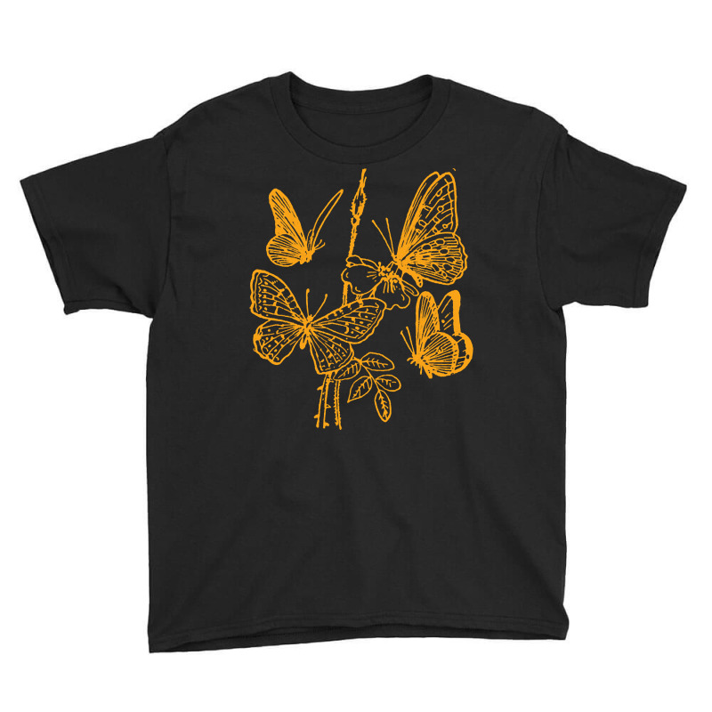 Butterfly Pattern Gold, Butterfly Gold, Butterfly Pattern, Vintage, Bu Youth Tee by SHOPTTTTR5 | Artistshot