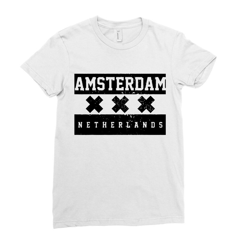 Amsterdam Skyline Ladies Fitted T-Shirt by Best Seller Apparel | Artistshot