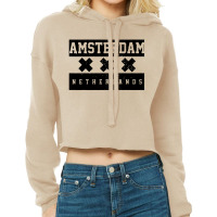 Amsterdam Skyline Cropped Hoodie | Artistshot