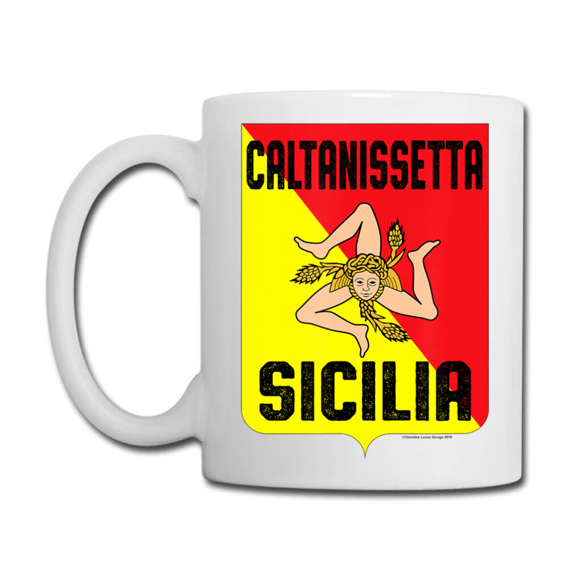 Caltanissetta Sicilia Sicily Flag Trinacria Province Coffee Mug | Artistshot