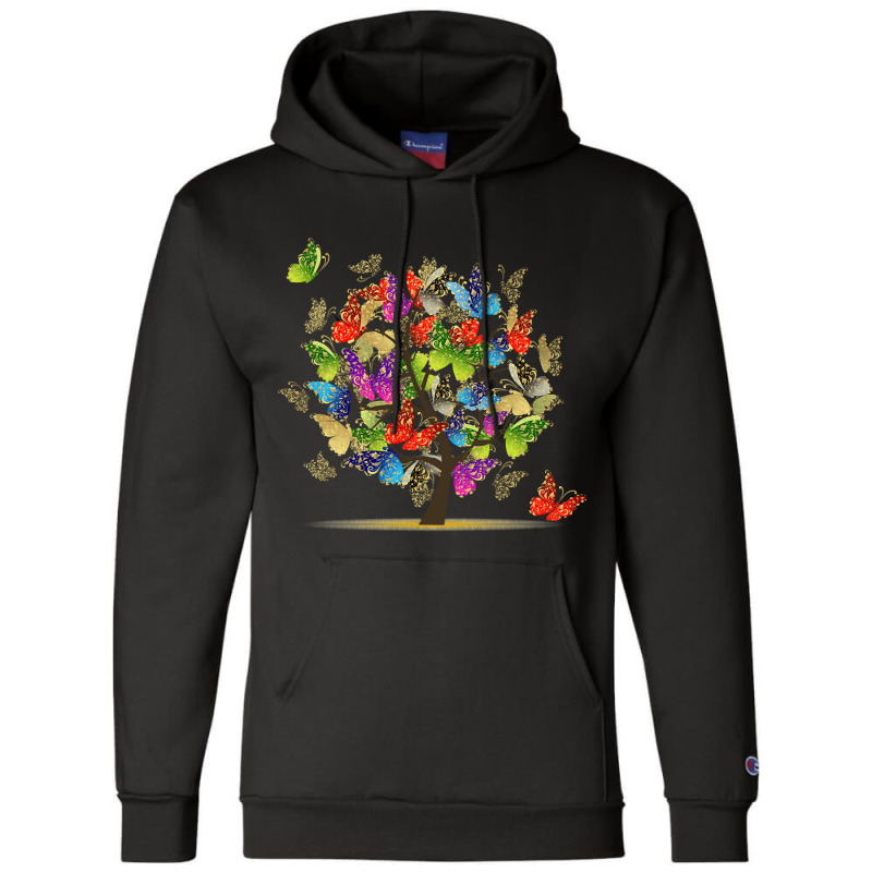 Butterfly Tree Beautiful, Butterfly Tree, Beautiful, Butterfly Tree Vi Champion Hoodie by SHOPTTTTR5 | Artistshot