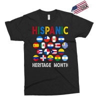 National Hispanic Heritage Month Latin Countries Flags T Shirt Exclusive T-shirt | Artistshot