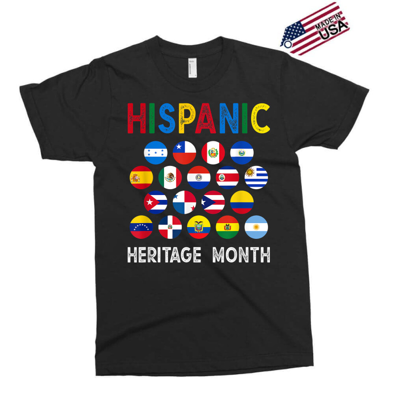 National Hispanic Heritage Month Latin Countries Flags T Shirt Exclusive T-shirt by cm-arts | Artistshot