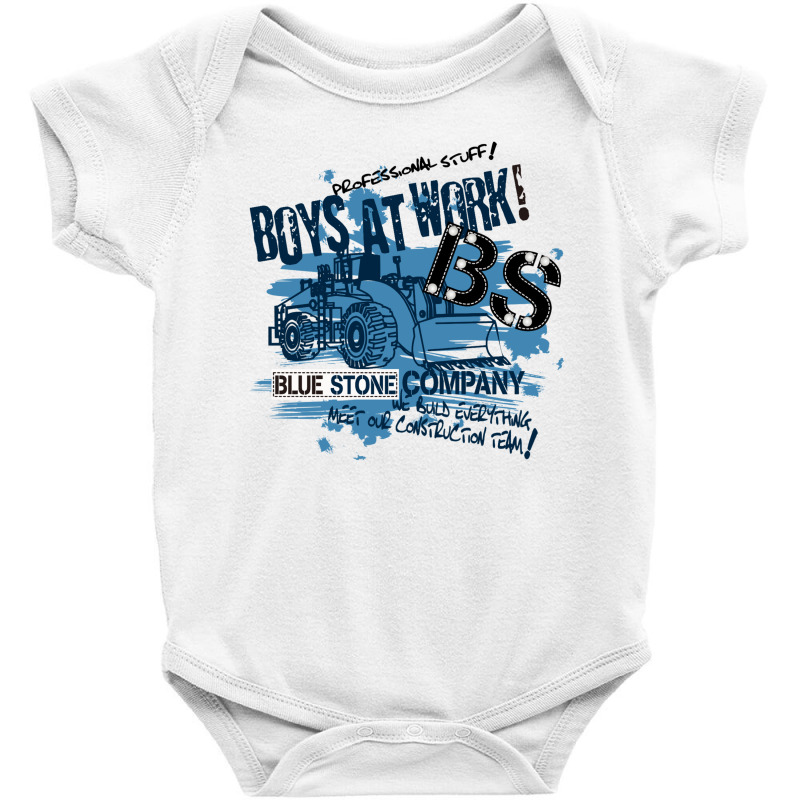 Boys At Work Baby Bodysuit by Disgus_Thing | Artistshot