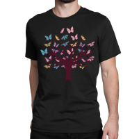 Butterfly Tree Design, Butterfly Tree Beautiful, Butterfly Tree, Beaut Classic T-shirt | Artistshot