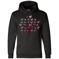 Butterfly Tree Design, Butterfly Tree Beautiful, Butterfly Tree, Beaut Champion Hoodie | Artistshot