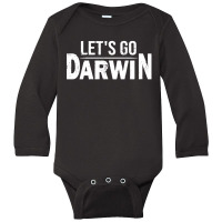 Lets Go Darwin Long Sleeve Baby Bodysuit | Artistshot