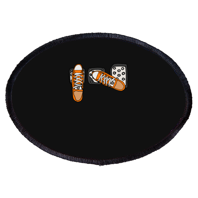 Save Stick Shift Gas Pedals Heel Toe Gear Race Car Long Sleeve T Oval Patch | Artistshot