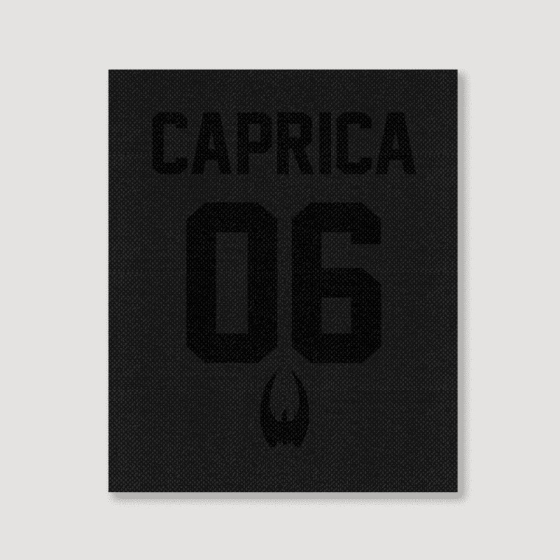 Caprica Baseball Shirt Portrait Canvas Print | Artistshot