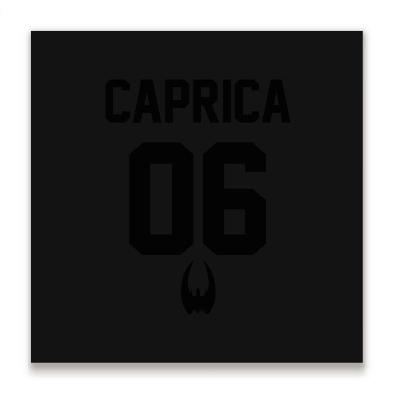 Caprica Baseball Shirt Metal Print Square | Artistshot