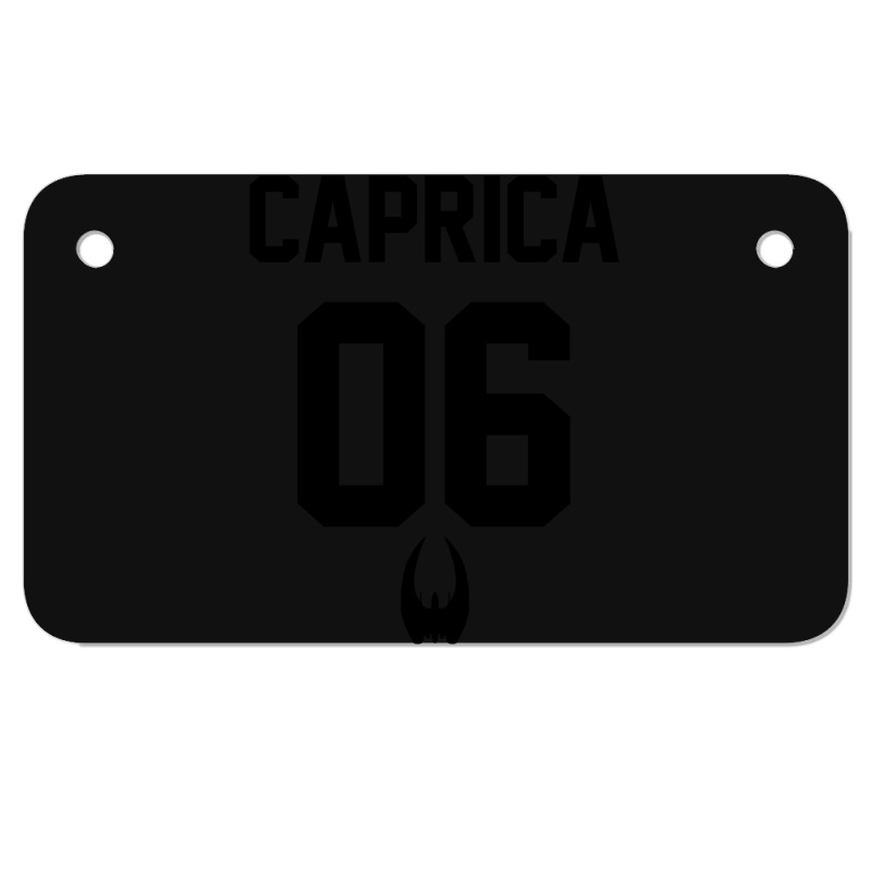 Caprica Baseball Shirt Motorcycle License Plate | Artistshot