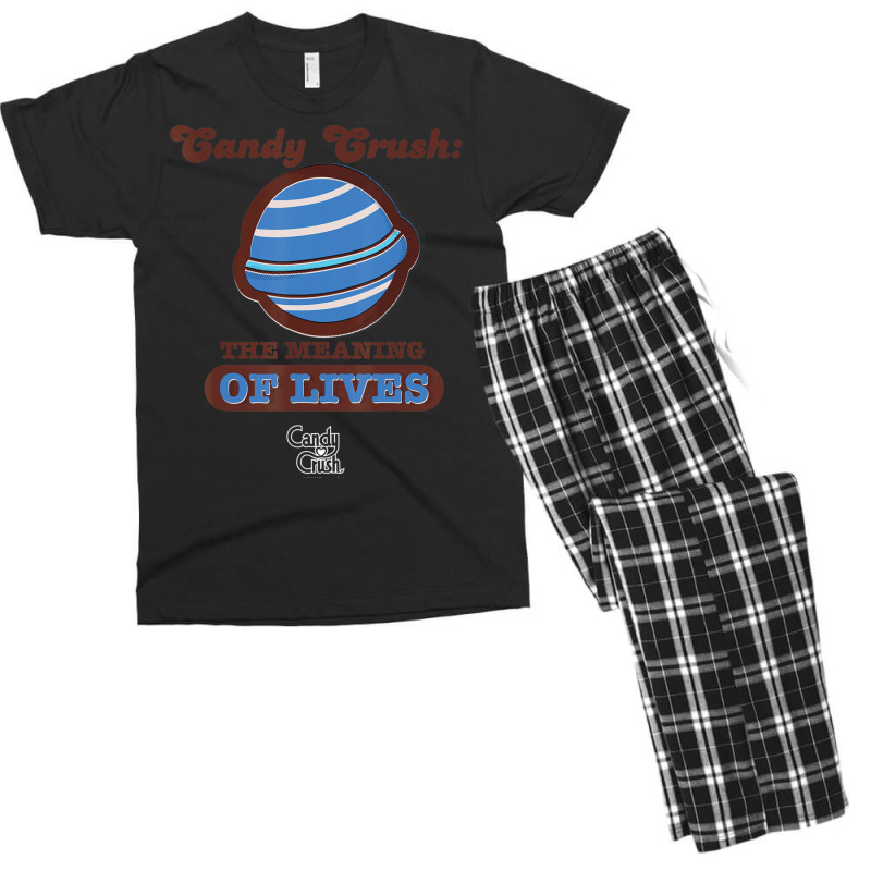 Candy Crush 'the Meaning Of Lives' Men's T-shirt Pajama Set by Bertrand Angulo | Artistshot