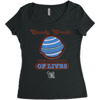 Candy Crush 'the Meaning Of Lives' Women's Triblend Scoop T-shirt | Artistshot