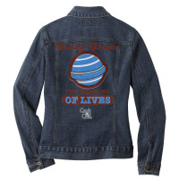 Candy Crush 'the Meaning Of Lives' Ladies Denim Jacket | Artistshot