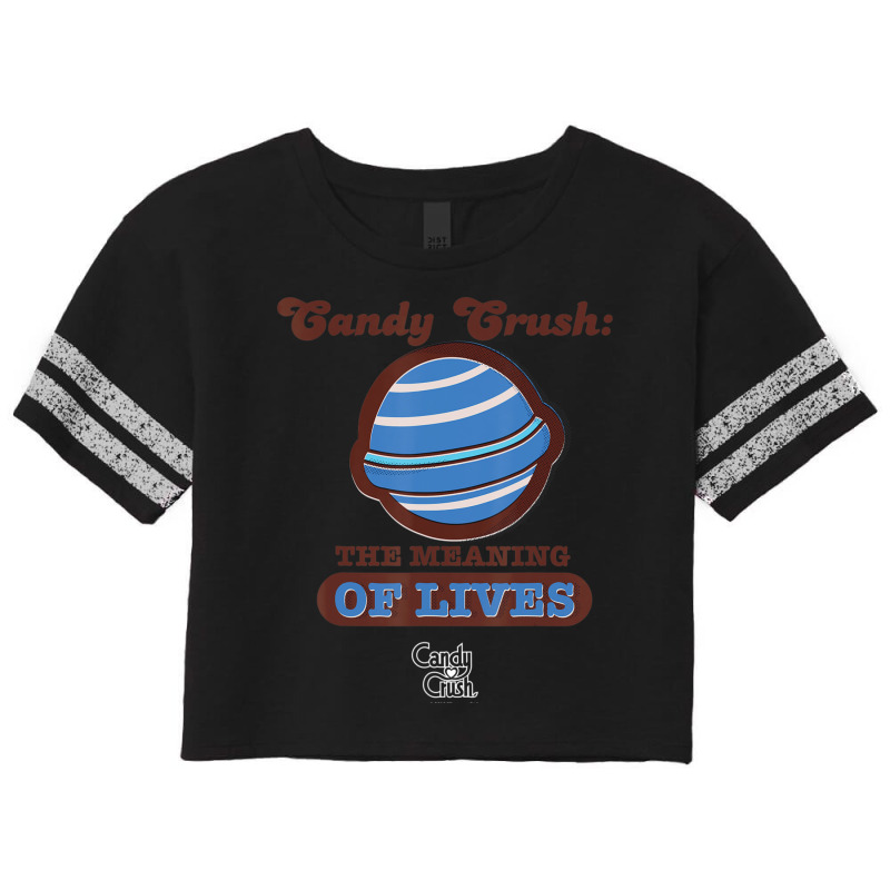 Candy Crush 'the Meaning Of Lives' Scorecard Crop Tee by Bertrand Angulo | Artistshot