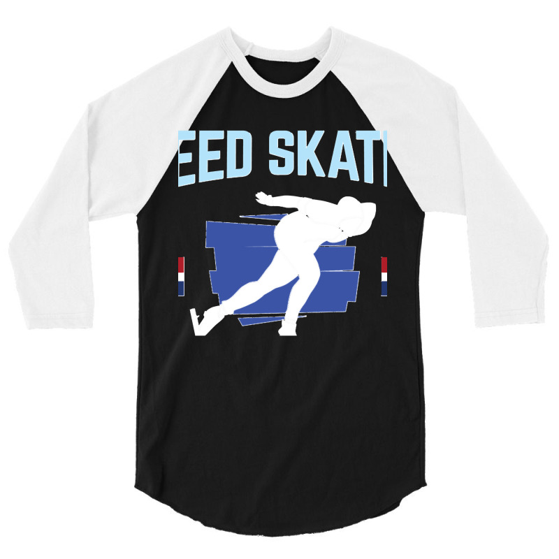 Netherlands Speed Skating Domination 3/4 Sleeve Shirt by cm-arts | Artistshot